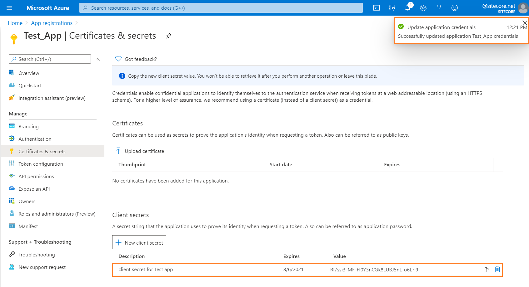 OneDrive setup | Sitecore Documentation