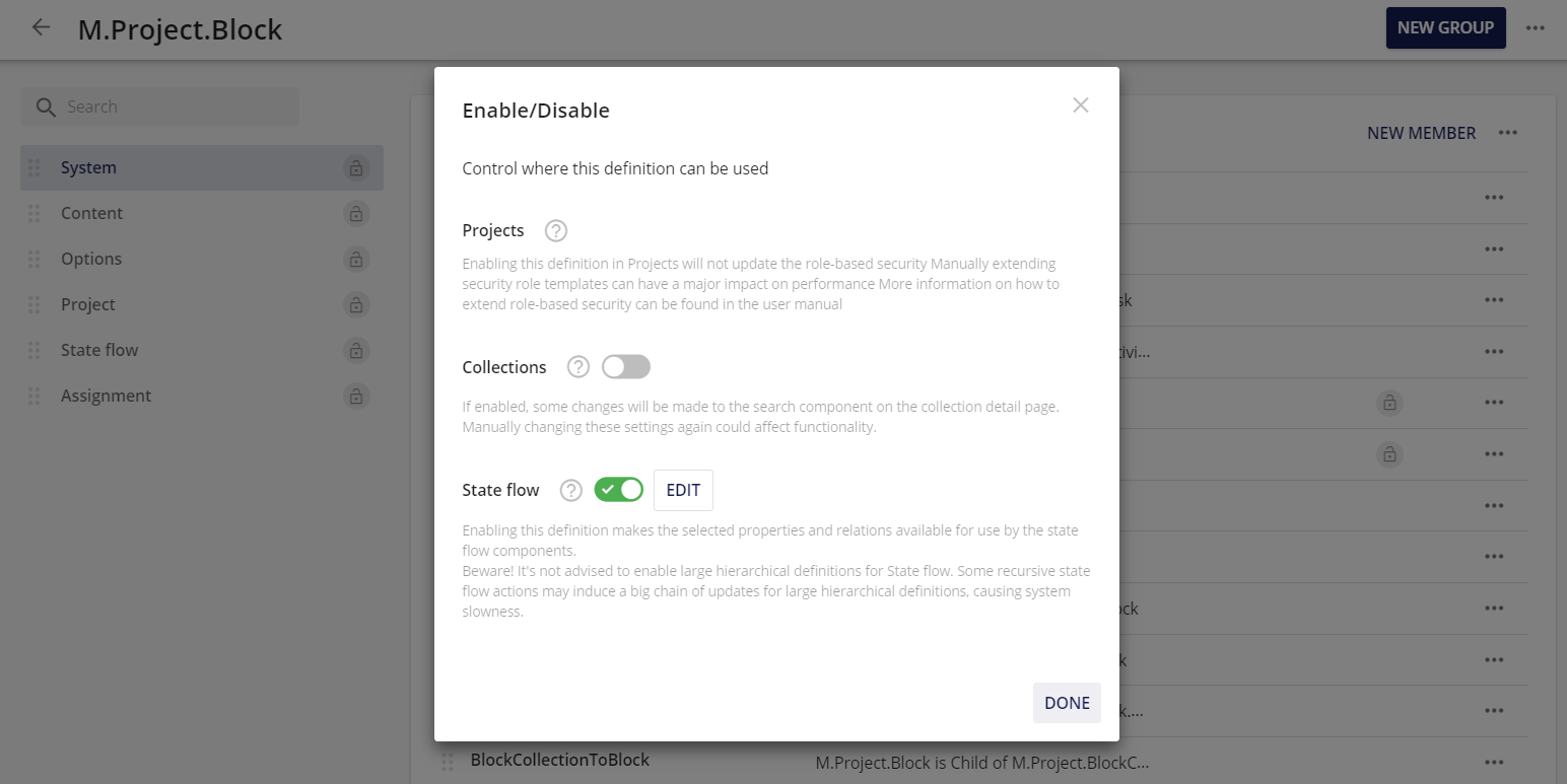 Activate content type to state flow Sitecore Documentation