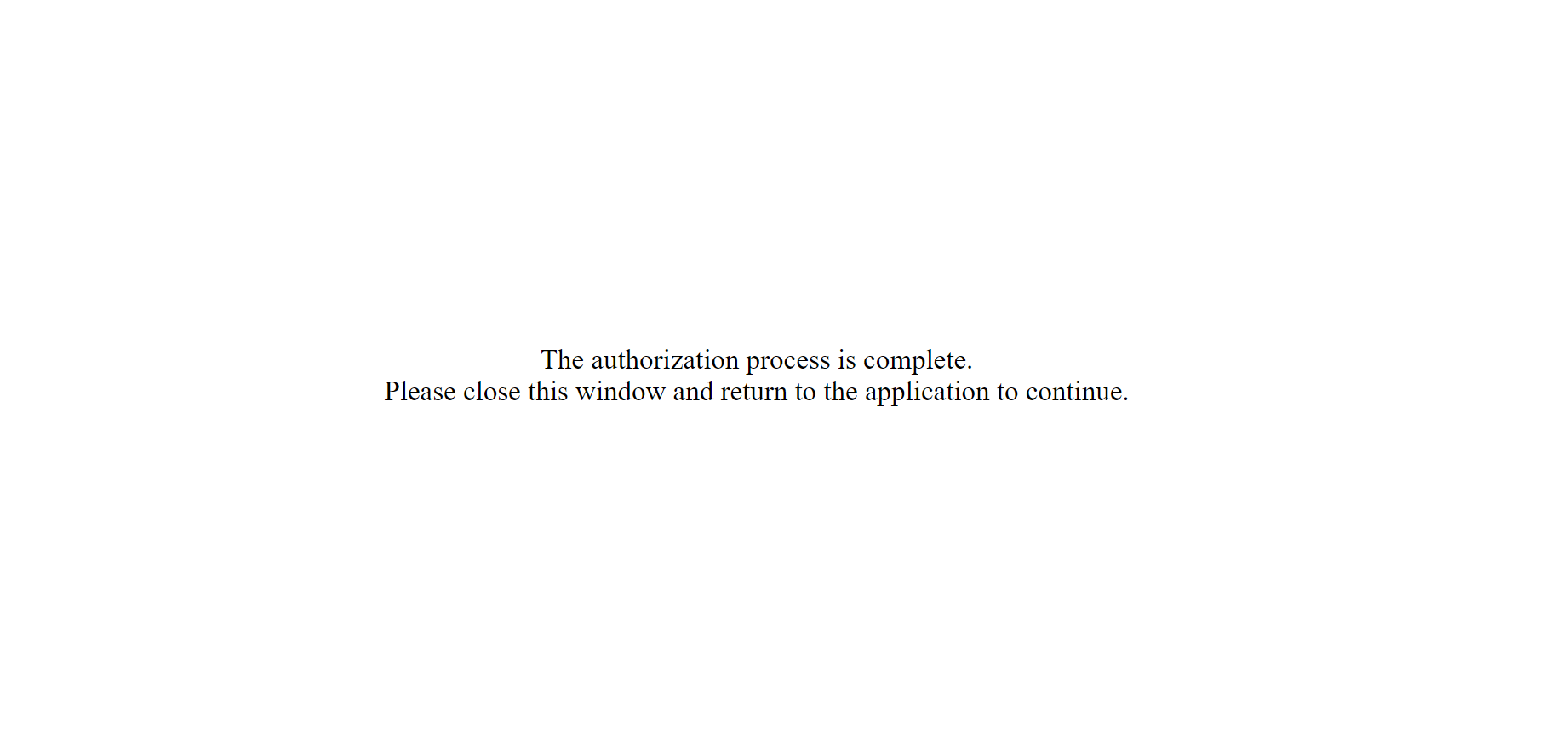 authorization page of sitecore content hub: authorization_process_complete.png