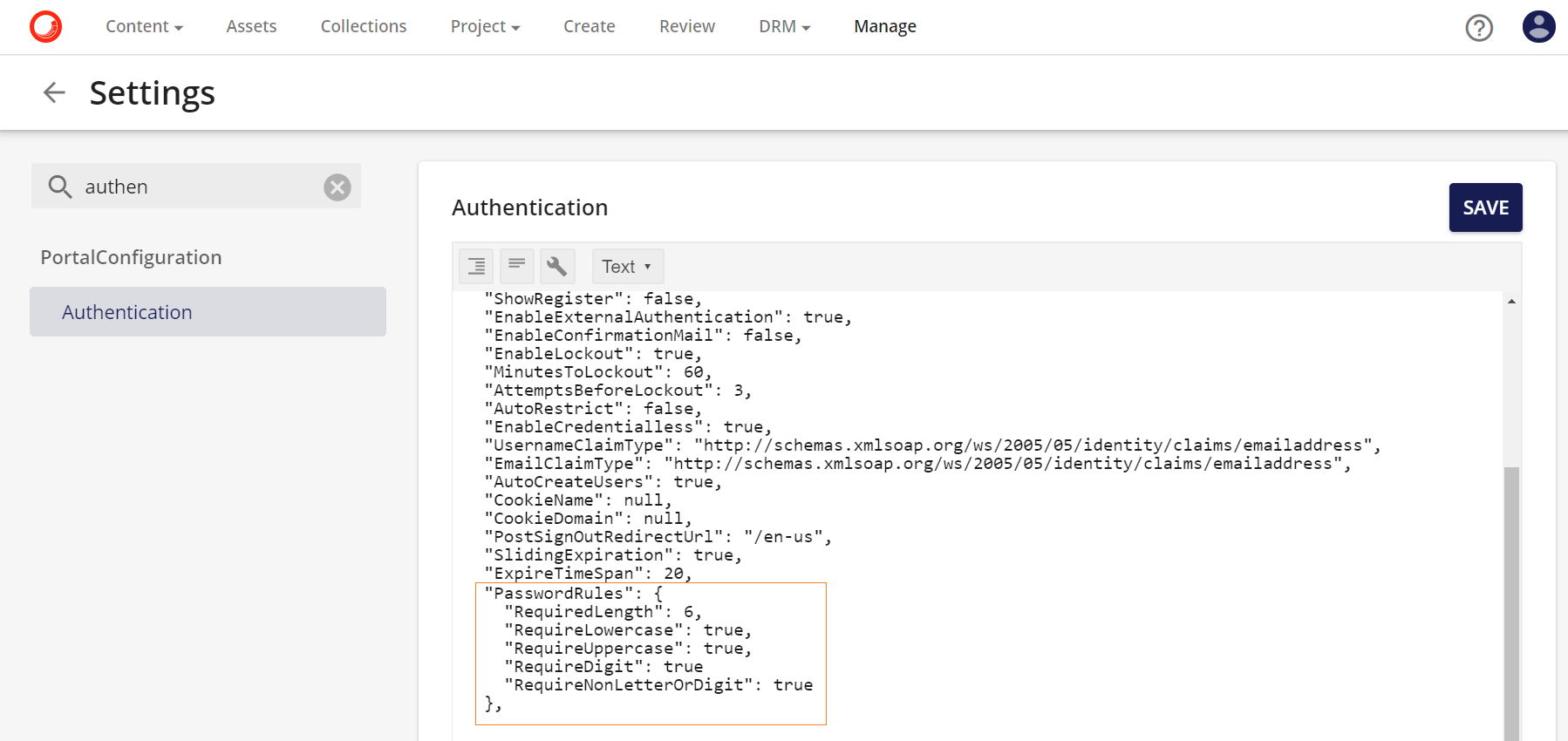 Password Policy | Sitecore Documentation