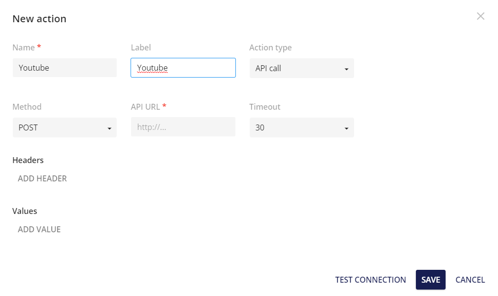 api call action type form changes