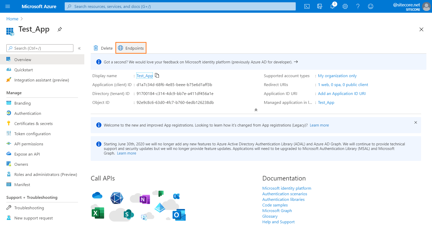 OneDrive setup | Sitecore Documentation