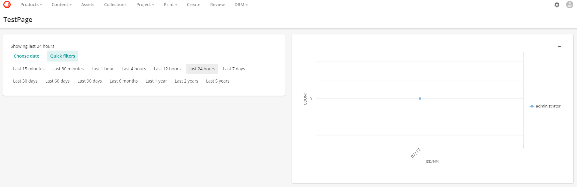 Chart filter sitecore documentation