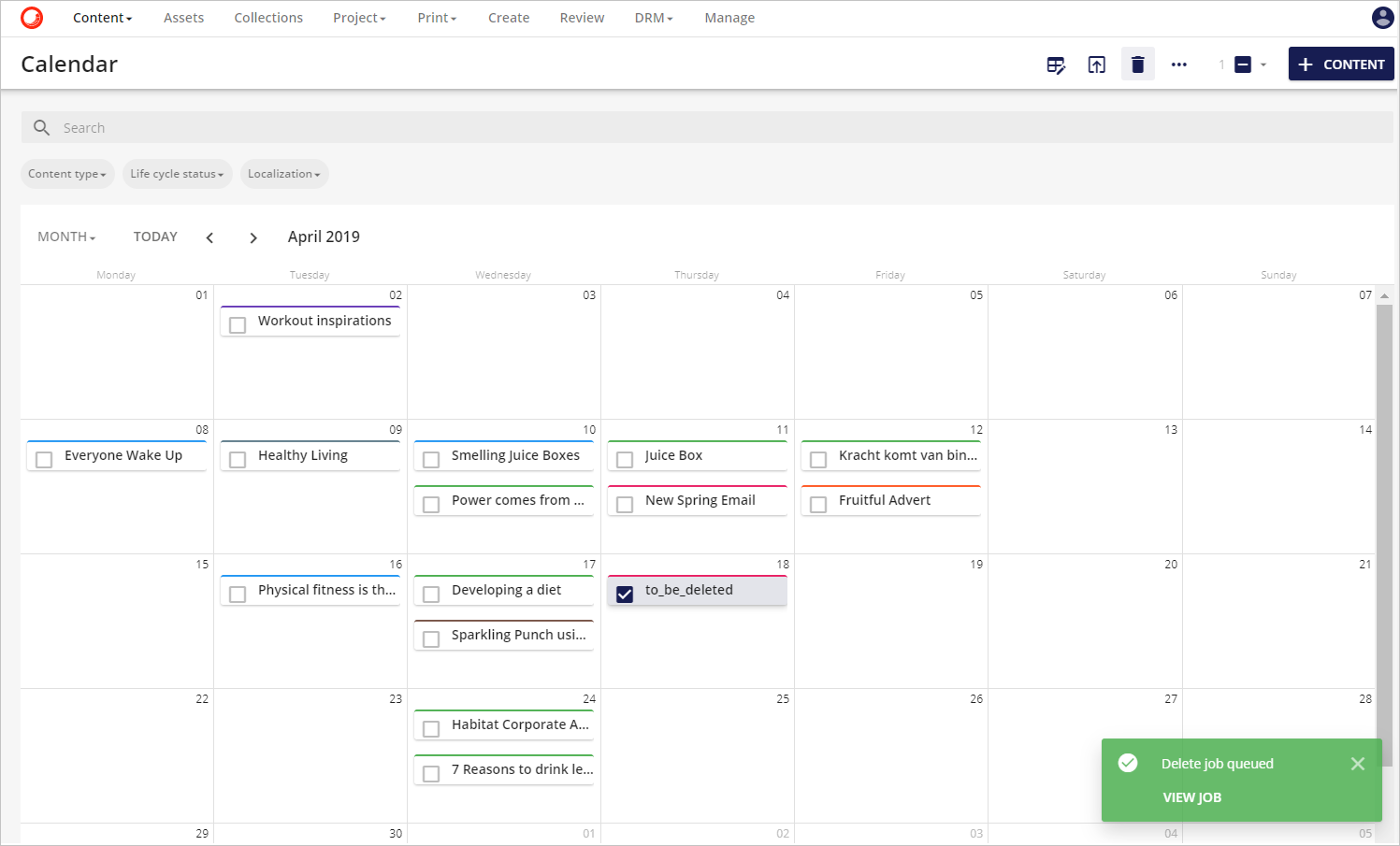 Calendar Sitecore Documentation