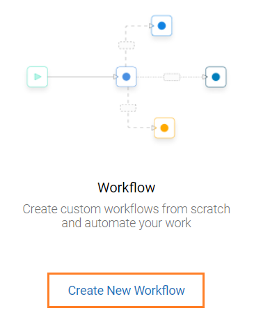 create new workflow button