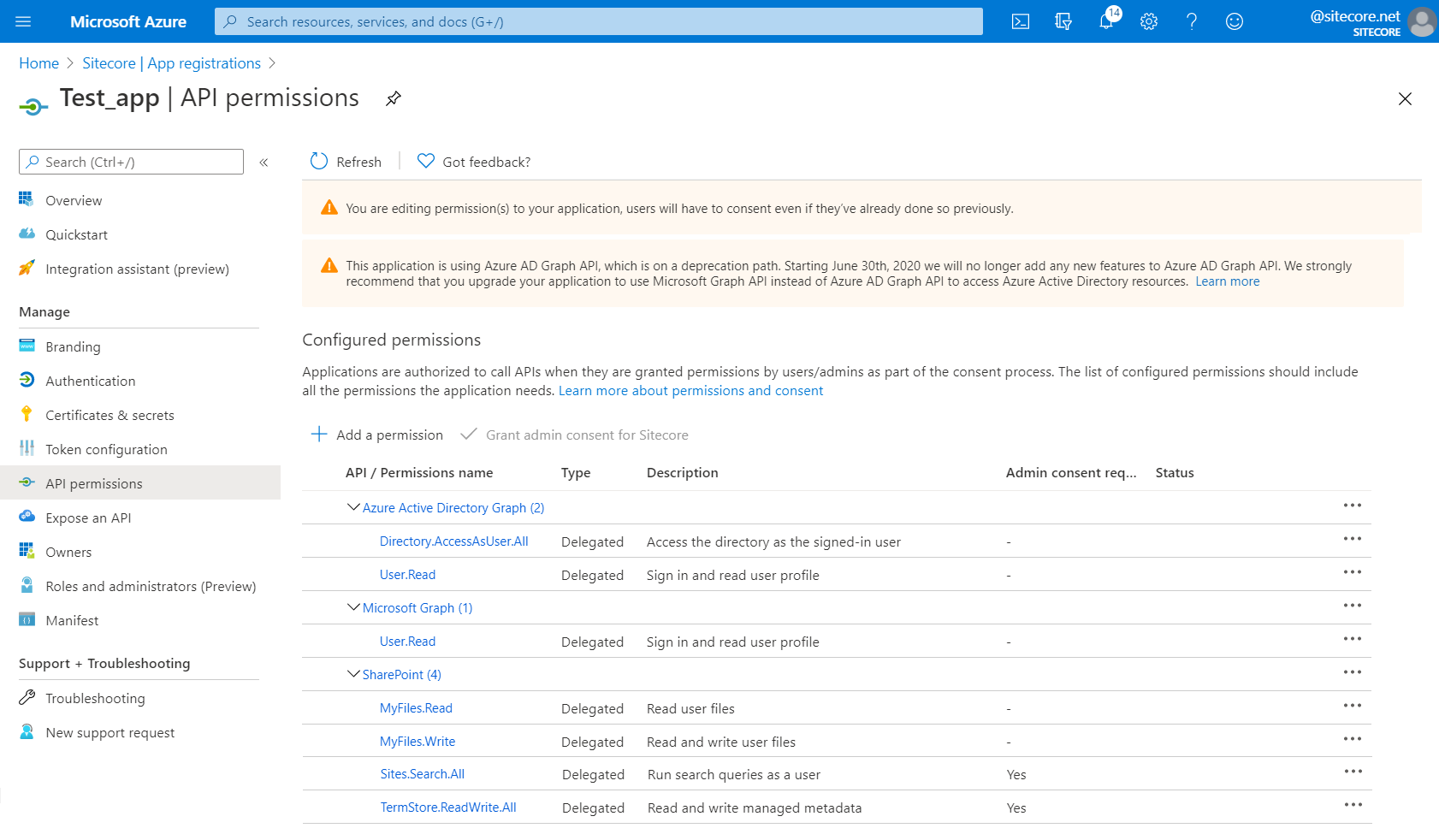 OneDrive setup | Sitecore Documentation