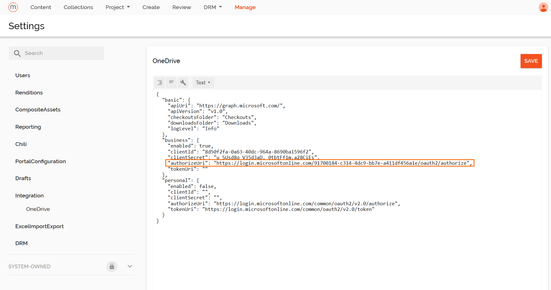 OneDrive setup | Sitecore Documentation