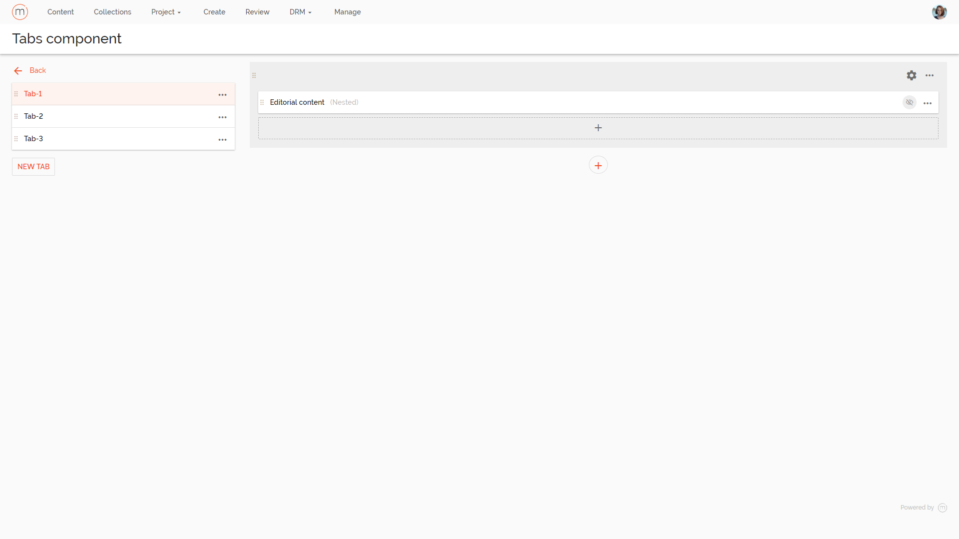 Tabs component | Sitecore Documentation