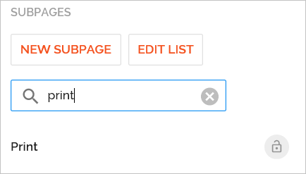 Enable Print in menu