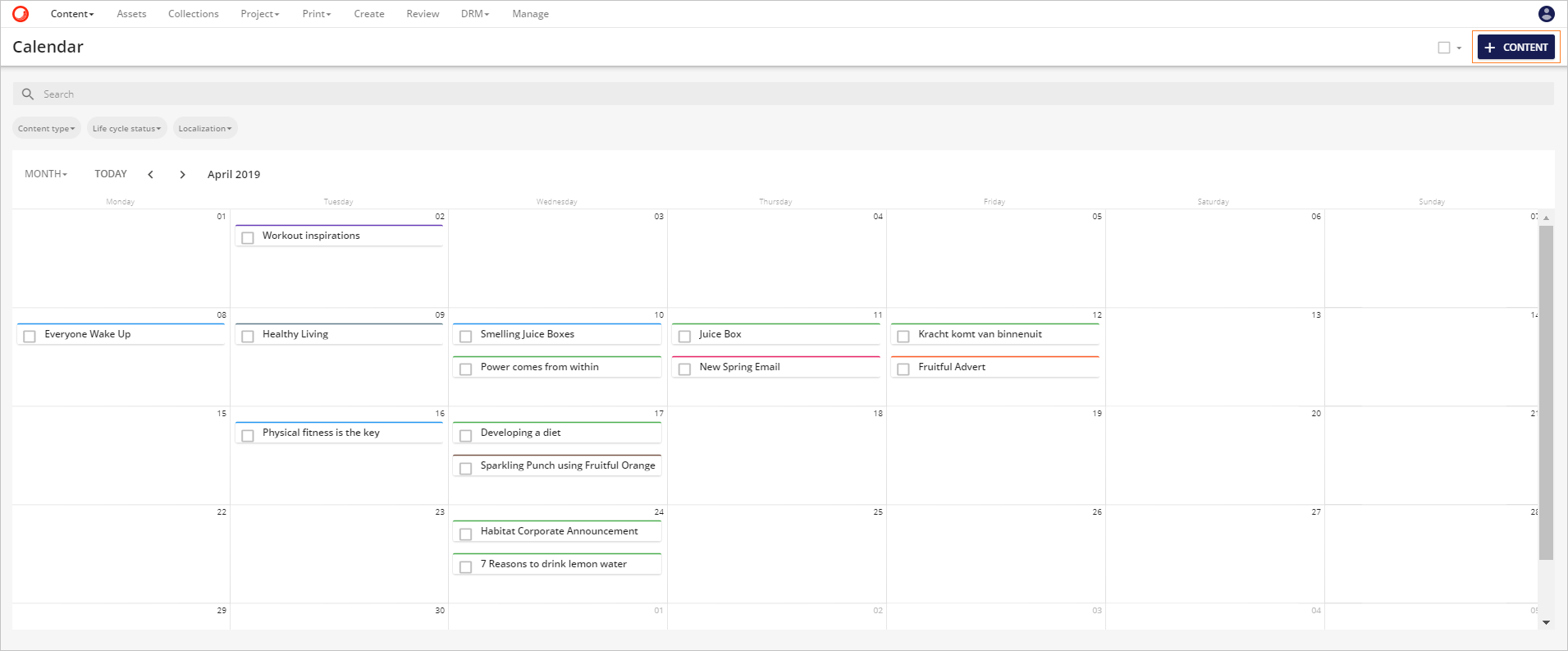 Calendar Sitecore Documentation